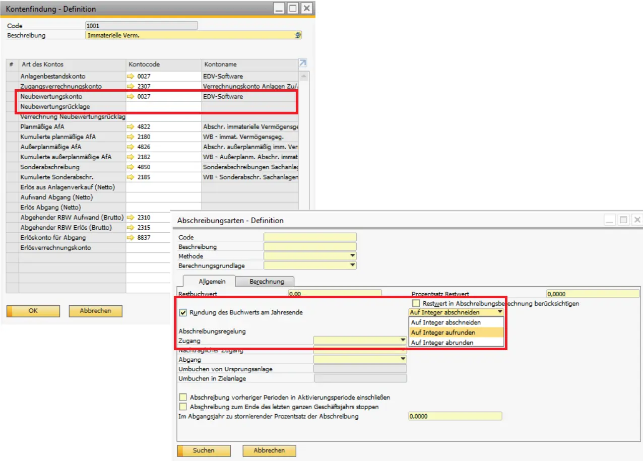 SAP Business One FP2108 Abschreibungsarten• bob Systemlösungen