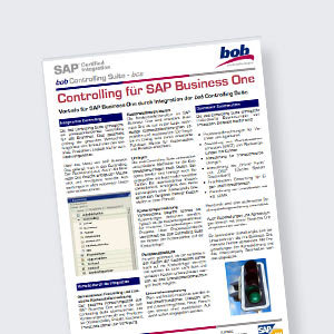 Controlling Suite für SAP Business One • bob Systemlösungen
